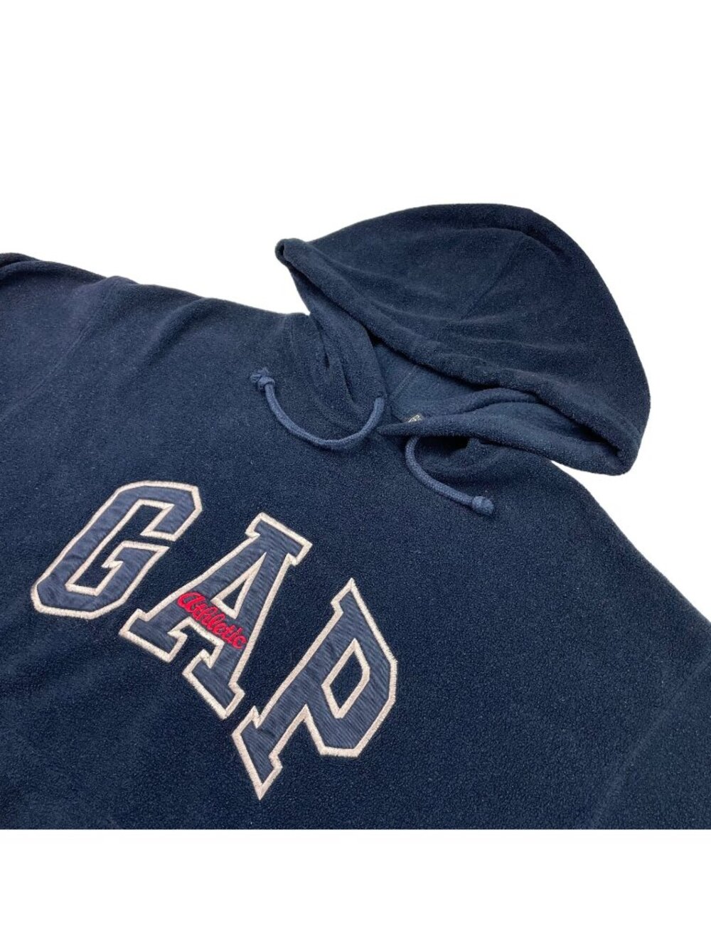 VTG Gap Men’s Fleece Pullover Hoodie Sweatshirt Navy Blue • Small